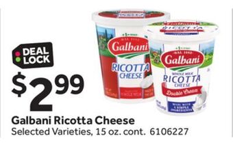 Stop&Shop Galbani ricotta cheese offer