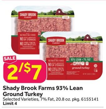 Stop&Shop Shady brook farms 93% lean ground turkey offer