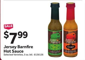 Stop&Shop Jersey barnfire hot sauce offer