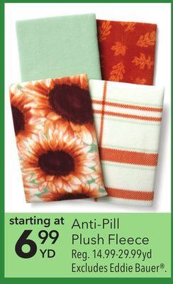 JOANN Anti-pill plush fleece offer