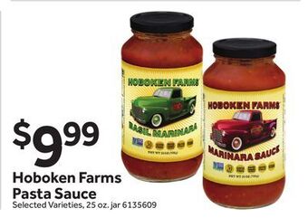 Stop&Shop Hoboken farms pasta sauce offer