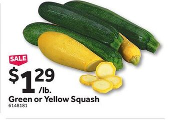 Stop&Shop Green or yellow squash offer