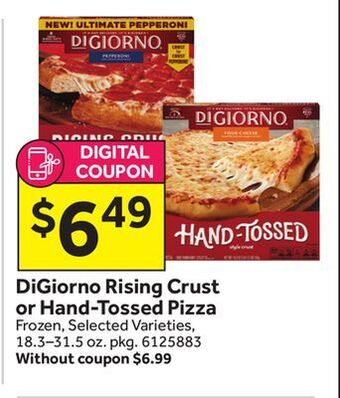 Stop&Shop Digiorno rising crust or hand-tossed pizza offer