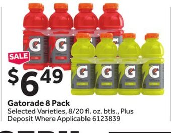 Stop&Shop Gatorade 8 pack offer