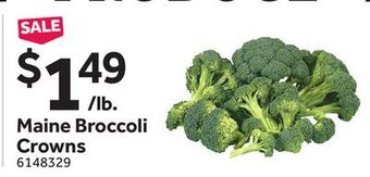 Stop&Shop Maine broccoli crowns offer