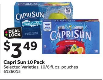 Stop&Shop Capri sun 10 pack offer