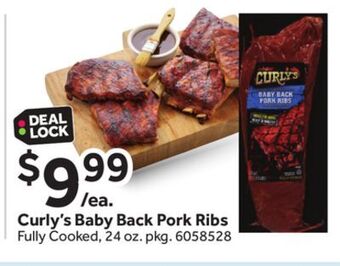 Stop&Shop Curly's baby back pork ribs offer