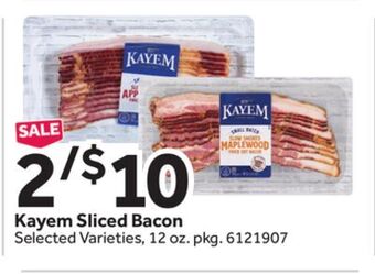 Stop&Shop Kayem sliced bacon offer