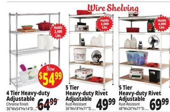 Ocean State Job Lot Wire shelving offer