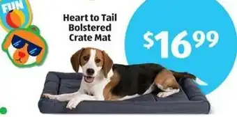 Aldi Heart to Tail Bolstered Crate Mat offer