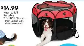 Aldi Heart to Tail Portable Travel Pet Playpen Pops up and folds down in seconds offer