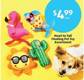 Aldi Heart to Tail Floating Pet Toy Assortment offer