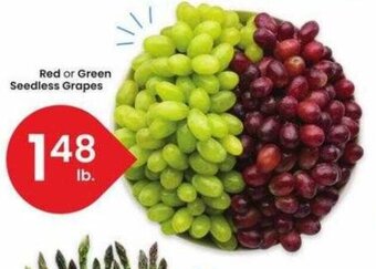 Albertsons Red or Green Seedless Grapes offer
