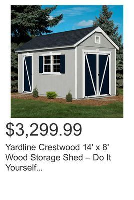 Costco Yardline crestwood 14' x 8' wood storage shed – do it yourself assembly offer