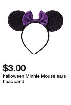 Five Below Halloween minnie mouse ears headband offer