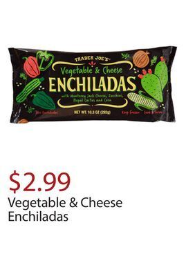 Trader Joe's Vegetable & cheese enchiladas offer