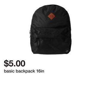 Five Below Basic backpack 16in offer