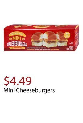 Trader Joe's Mini cheeseburgers offer
