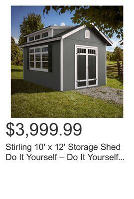 Costco Stirling 10' x 12' storage shed do it yourself – do it yourself assembly offer