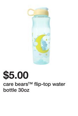Five Below Care bears™ flip-top water bottle 30oz offer