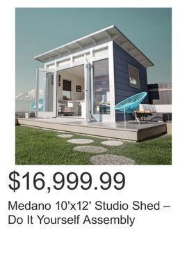 Costco Medano 10'x12' studio shed – do it yourself assembly offer