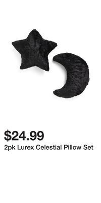 TJ Maxx 2pk lurex celestial pillow set offer