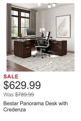 Costco Bestar panorama desk with credenza offer