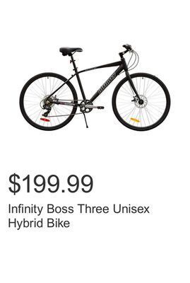 Costco Infinity boss three unisex hybrid bike offer