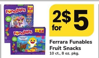 ACME Ferrara funables fruit snacks offer