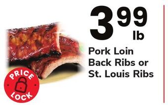 ACME Pork loin back ribs or st. louis ribs offer