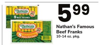 ACME Nathan's famous beef franks offer