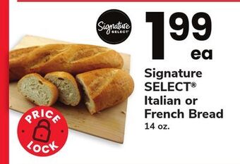 ACME Signature select® italian or french bread offer