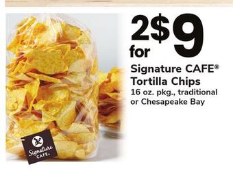 ACME Signature cafe® tortilla chips offer