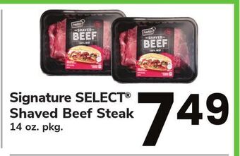ACME Signature select® shaved beef steak offer