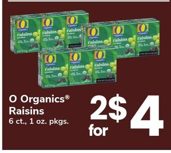 ACME O organics® raisins offer