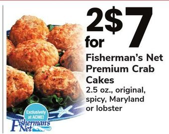 ACME Fisherman's net premium crab cakes offer