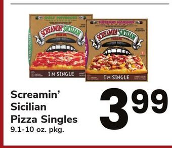 ACME Screamin' sicilian pizza singles offer