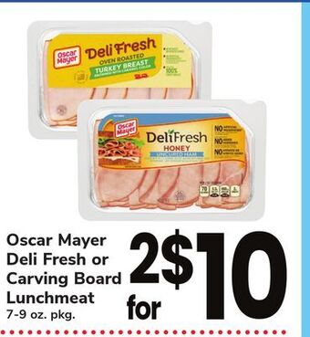 ACME Oscar mayer deli fresh or carving board lunchmeat offer