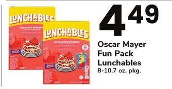 ACME Oscar mayer fun pack lunchables offer