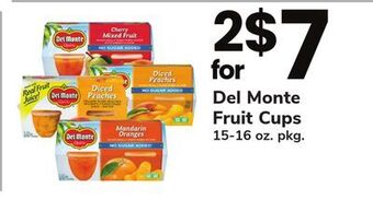 ACME Del monte fruit cups offer