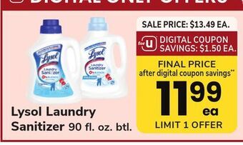 ACME Lysol laundry sanitizer offer