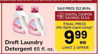 ACME Dreft laundry detergent offer