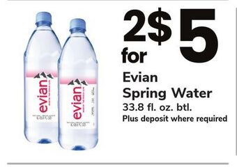 ACME Evian spring water offer