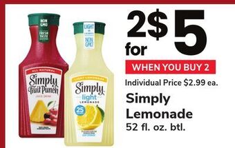 ACME Simply lemonade offer