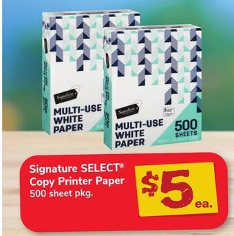 ACME Signature select® copy printer paper offer