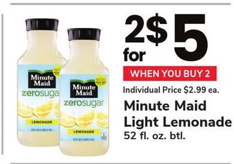 ACME Minute maid light lemonade offer