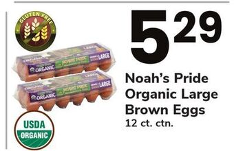 ACME Noah's pride organic large brown eggs offer