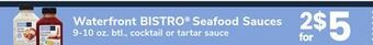 ACME Waterfront bistro® seafood sauces offer