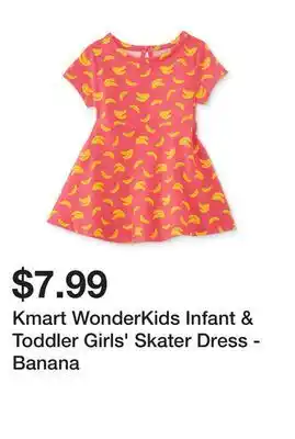 Kmart Kmart wonderkids infant & toddler girls' skater dress - banana offer