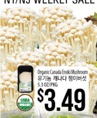 Hmart Organic canada enoki mushroom offer